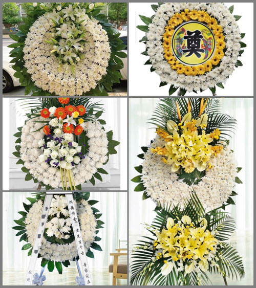 山西长治武乡县墨镫乡上北台村花圈速递